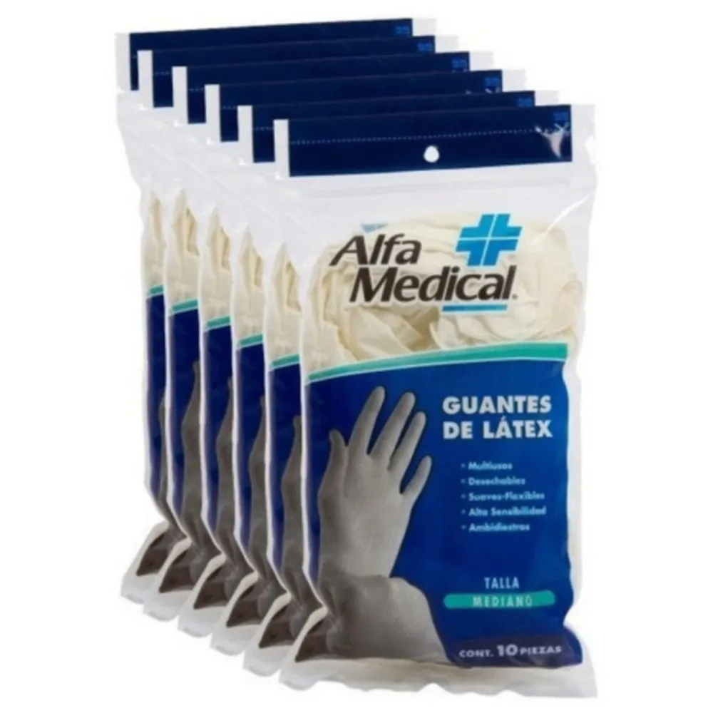 Duplex Guante Latex Mediano
