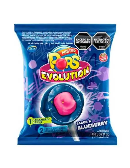 MR. POPS EVOL. BLUEBERRY x 432 gr
